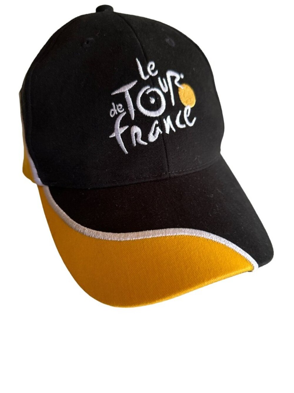 Black Tour de France Hat Cap Adjustable